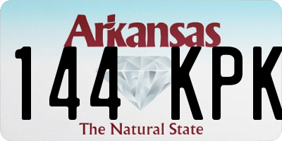 AR license plate 144KPK