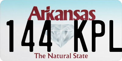 AR license plate 144KPL