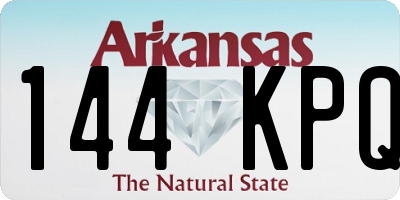 AR license plate 144KPQ