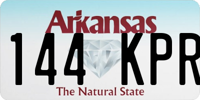 AR license plate 144KPR