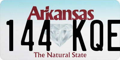 AR license plate 144KQE
