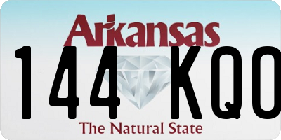 AR license plate 144KQO