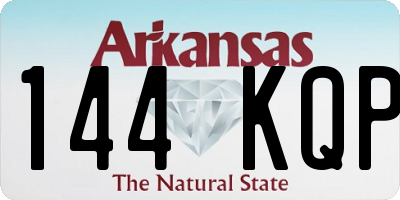 AR license plate 144KQP