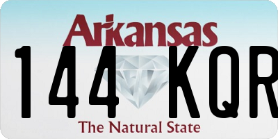 AR license plate 144KQR