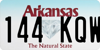AR license plate 144KQW