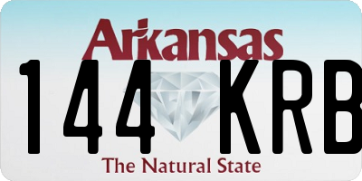 AR license plate 144KRB