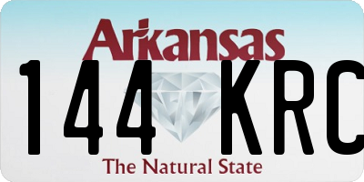 AR license plate 144KRC