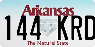 AR license plate 144KRD