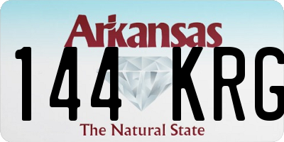 AR license plate 144KRG