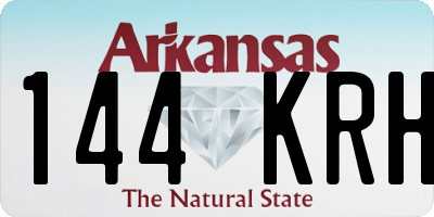 AR license plate 144KRH