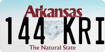 AR license plate 144KRI