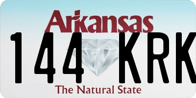 AR license plate 144KRK