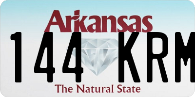 AR license plate 144KRM