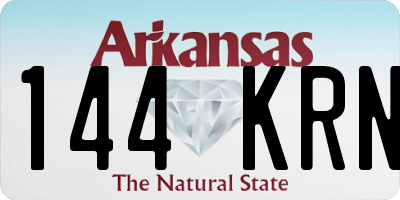 AR license plate 144KRN