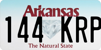 AR license plate 144KRP