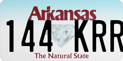 AR license plate 144KRR