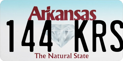 AR license plate 144KRS