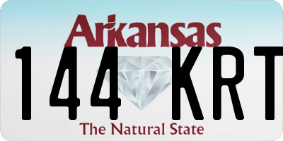 AR license plate 144KRT