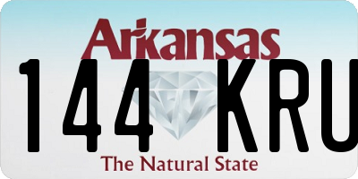AR license plate 144KRU
