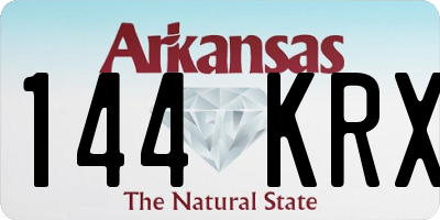 AR license plate 144KRX
