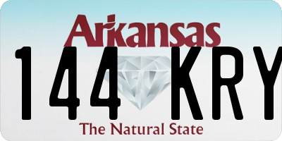 AR license plate 144KRY