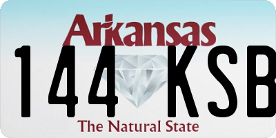 AR license plate 144KSB