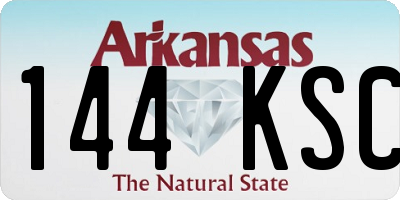 AR license plate 144KSC