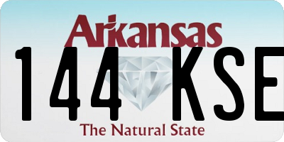 AR license plate 144KSE