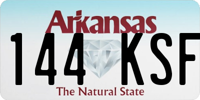 AR license plate 144KSF