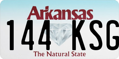 AR license plate 144KSG