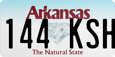 AR license plate 144KSH