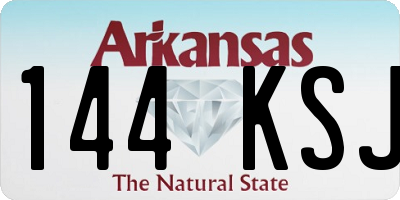 AR license plate 144KSJ