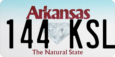 AR license plate 144KSL
