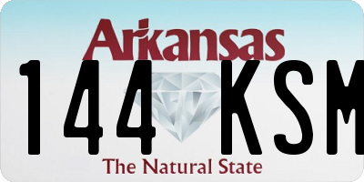 AR license plate 144KSM