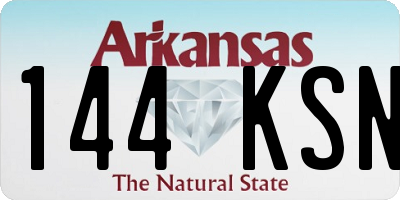 AR license plate 144KSN