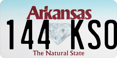 AR license plate 144KSO