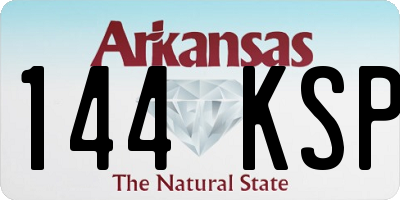 AR license plate 144KSP