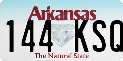 AR license plate 144KSQ