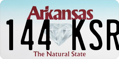 AR license plate 144KSR
