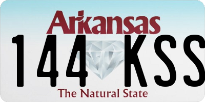 AR license plate 144KSS