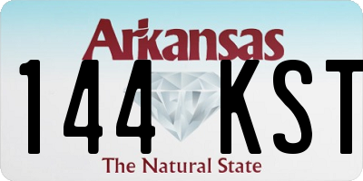 AR license plate 144KST
