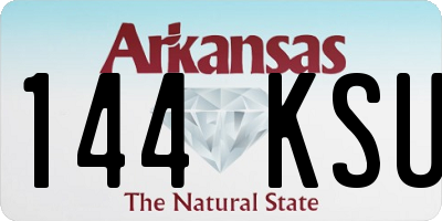 AR license plate 144KSU