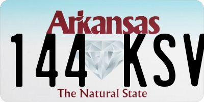 AR license plate 144KSV