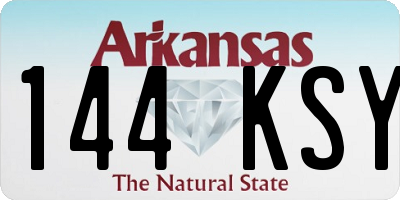 AR license plate 144KSY
