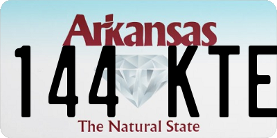 AR license plate 144KTE