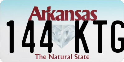 AR license plate 144KTG