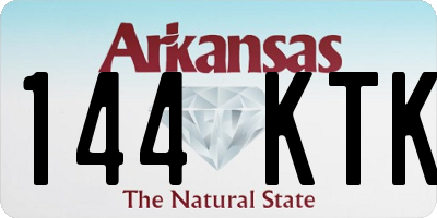 AR license plate 144KTK
