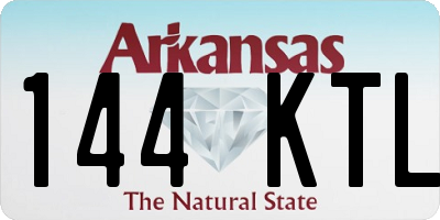 AR license plate 144KTL