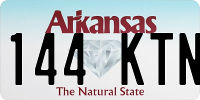 AR license plate 144KTN