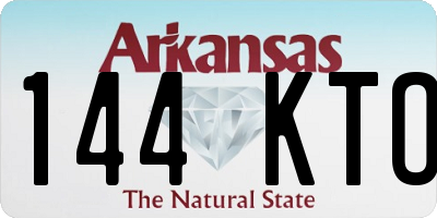 AR license plate 144KTO